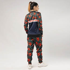 2025 OEM conception personnalisée professionnel femmes hiver survêtement décontracté manches longues Sublimation haut motif solide marque privée - Product Image 3
