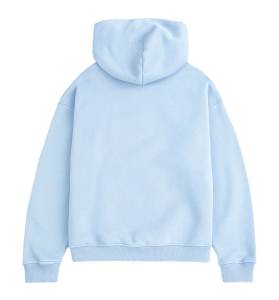 เสื้อมีฮู้ดผ้าฝ้าย100% แบบสวมหัวมีกระเป๋าด้านหน้าสีทึบโชว์ไหล่แขนยาวแบบไร้ลมหายใจใส่ได้ทั้งผู้หญิงและผู้ชาย - Product Image 2