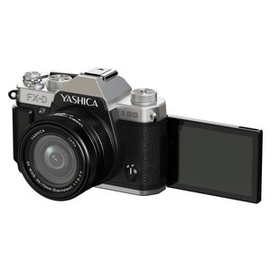 กล้องดิจิตอลขนาดกะทัดรัด Yashica 13 ล้านพิกเซล เซ็นเซอร์ CMOS FX D 100 ตัวเรือนอะลูมิเนียมสีเงิน ซูมออปติคอล 3 เท่า 25-75 มม. - Product Image 2