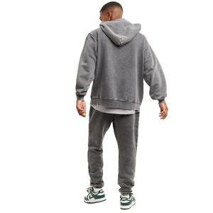 Streetwear personnalisé 100% sweat à capuche en coton haute qualité poids lourd 400 420 450 500 600 Gsm pull court surdimensionné à capuche Basics - Product Image 5