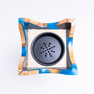 Traditional Religious Mubkhar <b>Bakhoor</b> Sandalwood Incense Burner in Wood & Resin Elegant <b>Oud</b> Scent for Home Office & Gifting - Product Image 2