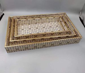 Bandeja de servicio con incrustaciones de resina esmaltada al por mayor, bandeja de laca OEM, exhibición de Chocolate, bandeja de servicio de Ramadán, variedad de colores - Product Image 6