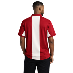 Polo Kappa Alpha Psi Krimson Premium, taille fidèle, mélange de coton de haute qualité, broderie de l'écusson à lettres grecques, vêtement - Product Image 2