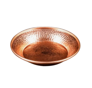 Solid <b>Copper</b> Fruit and Food Serving Bowl with Side <b>Handle</b> Shiny Polished Round Shape <b>Copper</b> Mixing Bowl - Product Image 2