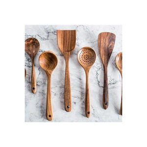Luxury Smooth Finish Wooden Flatware Set Eco Friendly Dining Cutlery For Restaurants <b>Catering</b> And Home Use - Product Image 1