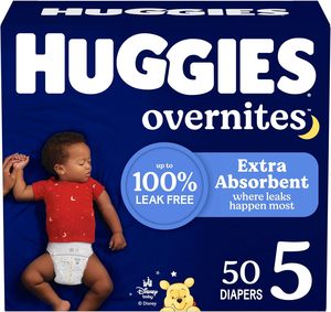 Pañales Huggies Overnites Talla 5 para la Noche (más de 27 lbs), 50 Unidades, Embalaje Puede Variar - Product Image 4