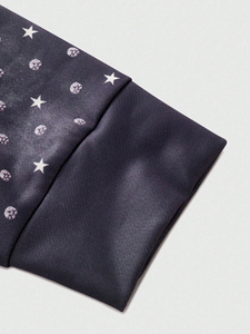 ชุดเซ็ตเสื้อฮู้ดลำลองผู้ชายและกางเกงขายาวทรงหลวมแบบมีเชือกผูก ชุดวอร์ม ชุดเซ็ตผู้หญิง ลายธีมอวกาศ ประดับคริสตัล - Product Image 6