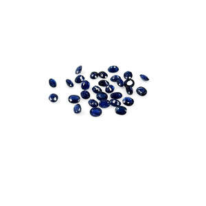 Zafiro Azul Natural Sin Tratar, Ovalado Calibrado de 3x4mm 4x5mm, Piedra Preciosa Suelta de 8mm de Altura, Variedad que Incluye Ópalo, Aguamarina, Ónix - Product Image 1