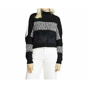 Maglione corto da donna Free People Sunbrite Mock Neck nero taglia Small - Product Image 1