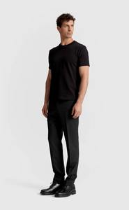 Conception personnalisée respirant moins cher t-shirts design unique manches longues col rond couleur noire T-shirts pour hommes de marque - Product Image 4