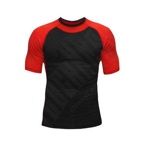 Custom Short Sleeve Rashguard OEM Mens <b>Compression</b> Fit Gymwear Quick Dry Sublimation Training <b>Shirt</b> Manufacturer Pakistan - Product Image 1