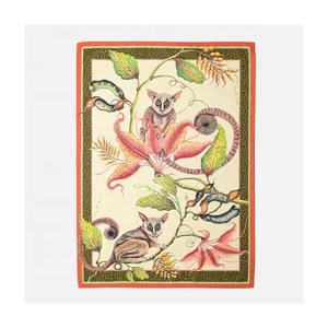 Embroidered Floral Daisy 100% Organic Cotton GOTS Certified High Color Fastness Butter-soft Perky Colors Home Golf <b>Kitchen</b> Towel - Product Image 4