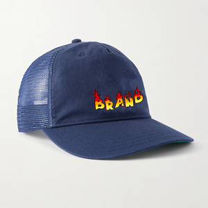 <b>Summer</b> casual wear Custom screen printed Logo front cotton back mesh <b>men's</b> Trucker <b>hat</b> High Quality Snapback 5 Panel <b>man</b> cap - Product Image 1