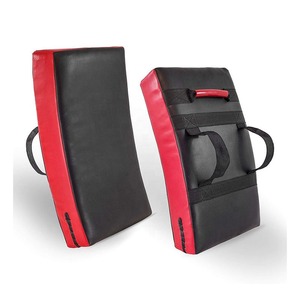 Quality Curved Leather <b>Kick</b> Pad For Heavy <b>Kick</b> Training Fitness Workout <b>Kick</b> <b>Shields</b> Custom Made Shock Absorbing - Product Image 1
