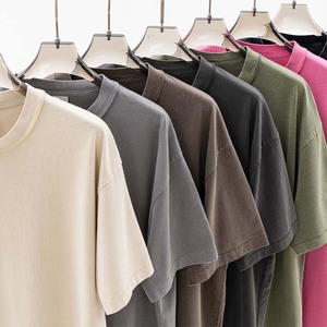 T-shirt Vintage Distressed Heavy Duty con Stampa Brand e Taglio Corto, Stile Urbano - Product Image 2