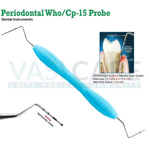 Sonde parodontale dentaire Poignée en silicone Kit de remplissage composite Instruments chirurgicaux par Vaslcare - Product Image 4
