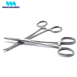 Pinces hémostatiques Hemostat Mosquito à dents courbes et droites en acier inoxydable pour microchirurgie, par INNOVAMED - Product Image 6