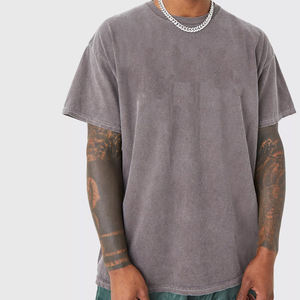 T-shirts pour hommes de haute qualité, style délavé à l'acide, impression photo, 100% coton, 230 GSM, anti-froissement, vente en gros, vêtements de rue personnalisés, bas prix - Product Image 3