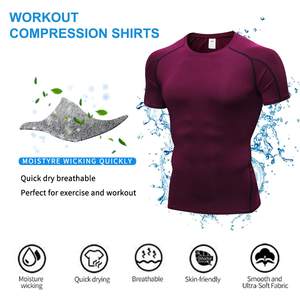 เสื้อฝึกซ้อมกันผื่นสำหรับผู้ชายเสื้อแห้งเร็วป้องกันรังสียูวีแบบกำหนดเอง MMA BJJ - Product Image 4