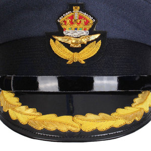 Gorro de visera de nuevo diseño 2024 al por mayor, sombreros de Oficial hechos a mano en lana y poliéster, gorras de visera con diseño y logotipo personalizados - Product Image 3