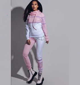 Nouveau design de jogging avec logo personnalisé, vêtements de fitness 2 pièces, survêtements, jogging, costume de sport, survêtement pour femme, vente à chaud - Product Image 2