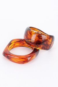 กำไลข้อมืออะคริลิคทำจากเรซินหลากสีสำหรับผู้หญิง - Product Image 3