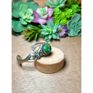 Sonoran Mountain Turquoise & Sterling <b>Silver</b> <b>Cuff</b> <b>Bracelet</b> Chimney Butte Collection by Fashion Jewelry - Product Image 2