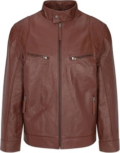 Chaqueta Phantom de Cuero 100% Cuero Genuino para Hombre, Calidad Premium, Impermeable, Transpirable, Ropa de Invierno, Estilo Casual, Cierre de Cremallera - Product Image 1