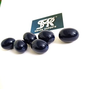 Cuentas de Resina Ovaladas Azul Marino Elegantes, Cuentas de Ángel Artesanales Ecológicas con Superficie Pulida para la Fabricación de Joyas, Accesorios de Bricolaje, Moda con Estilo - Product Image 6