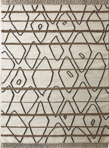 Tapis de porte modernes au design abstrait Tapis de luxe en laine jute tissé à la main Artisans indiens Technique de tissage plat léger pour - Product Image 6