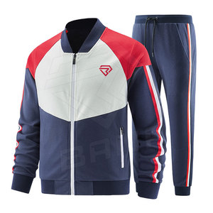 Chándal deportivo Unisex con rayas laterales y logotipo personalizado de alta calidad, conjunto de Jogger de 2 piezas, chándal de entrenamiento - Product Image 1