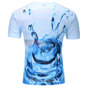 Men's High Quality Summer T-Shirt Custom Short Sleeve Logo Printed Knitted <b>Fabric</b> Wholesale OEM Rate - Product Image 4