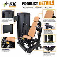 Machine de musculation pectorale intelligente SK LZN1 pour les distributeurs d'équipements de gym, avec écran numérique, pile de poids et support pour projets commerciaux