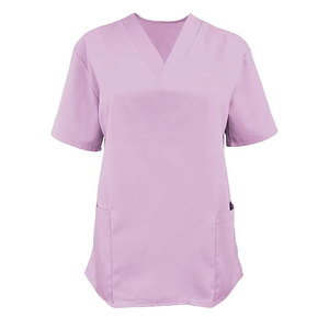 Uniformes Médicos para Mujer, Elásticos, Transpirables, Personalizados por el Fabricante, Conjuntos de Uniformes de Enfermería 100% Algodón de Punto - Product Image 2