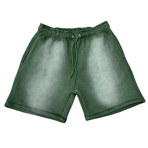Shorts délavés à l'acide vintage de haute qualité pour hommes Logo personnalisé Short de survêtement en éponge française Short Streetwear vierge pour hommes - Product Image 2