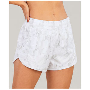 Venta al por mayor de sublimación personalizada verano transpirable sin costuras entrenamiento de las mujeres impresas correr y pantalones cortos de gimnasia deportes fitness yoga corto - Product Image 6