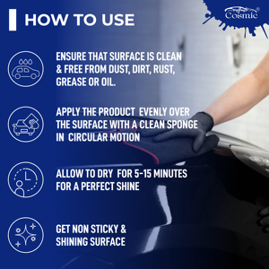 Composé de polissage professionnel pour carrosserie automobile Autocosmic, sans résidus, 300 ml, pour correction de peinture et de vernis transparent, avec une date d'expiration de 5 ans - Product Image 5