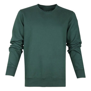 Sudadera personalizada de tela de algodón de lana Terry suelta de color liso de invierno con cuello redondo - Product Image 3