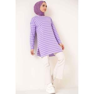 Tunique à rayures lilas Vêtements de gymnastique - Product Image 4