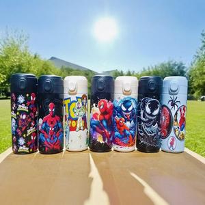 Botella de Agua Deportiva de Acero Inoxidable con Aislamiento al Vacío para Niños, Estudiantes y Escolares, Portátil para Campamento y Senderismo, Diseño de <span class=keywords><strong>Spiderman</strong></span> - Product Image 6
