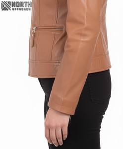 Chaquetas de Cuero para Mujer de Alta Calidad, Diseño Más Reciente 2025, Moda Femenina, Transpirables, de Lona Tejida, Personalizables, al por Mayor - Product Image 6