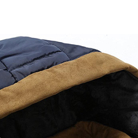 Veste matelassée imperméable, écologique et respirante en polyester/nylon, personnalisable, avec capuche amovible, col montant, logo frontal, coupe ample