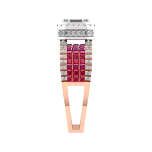 <span class=keywords><strong>14K</strong></span> Vàng Phòng Thí Nghiệm Grown Kim Cương Tổng Hợp Của <span class=keywords><strong>Ruby</strong></span> Sang Trọng Nhẫn Cưới Halo Prong Thiết lập Đồ Trang Sức Mỹ Cho Phụ Nữ Chứng Nhận IGI Cho Quà Tặng - Product Image 2