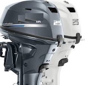 Moteur hors-bord neuf de qualité, prêt à être expédié, 25 CV, démarrage mécanique et électrique, arbre de 20 pouces, F25LC - Product Image 1