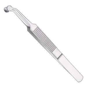 Pince à épiler de massage des paupières en acier inoxydable de qualité supérieure Arita Tauber Meibomian Gland Expressor-Pointe ronde - Product Image 1