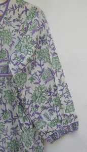 Calidad duradera Impreso 100% Algodón Transpirable Lavable Tela Ropa casual de mujer Vestidos MIDI con cinturón de proveedor indio - Product Image 5