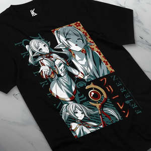 เสื้อยืดผ้าฝ้ายลายอนิเมะ ประกอบด้วยส่วนประกอบด้านบน - Product Image 1