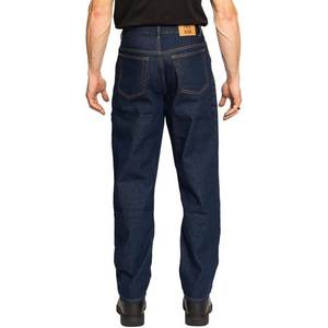 Pantalones vaqueros azules desgastados lavados para hombre Otoño Invierno Casual Streetwear Jeans de pierna recta hombres - Product Image 6