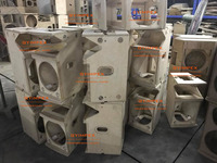 Système d'enceintes line array compactes 12 pouces à deux voies, accessoire pour système d'enceintes line array à deux voies, matériel de fixation pour enceintes line array.