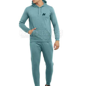 ชุดวอร์มผ้าคอตตอนโพลีเอสเตอร์สำหรับผู้ชายชุดวอร์มผ้าคอตตอนดีไซน์ใหม่ล่าสุดโลโก้ออกแบบได้ตามต้องการไซส์ใหญ่พิเศษ - Product Image 3